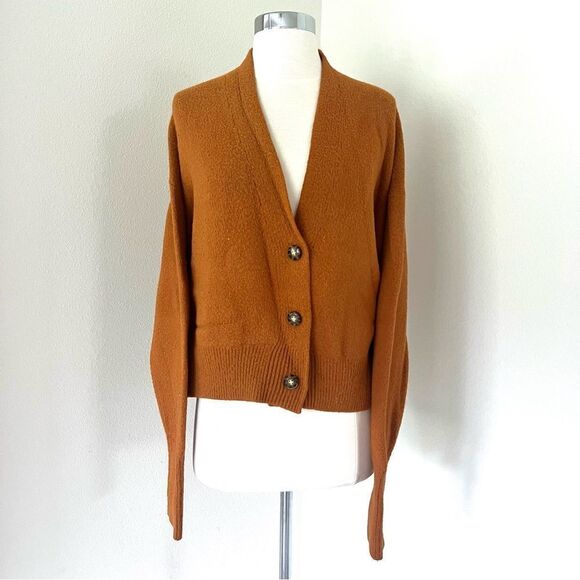 Urban Outfitters Women's Orange Theo Cardigan S - Picture 1 of 7
